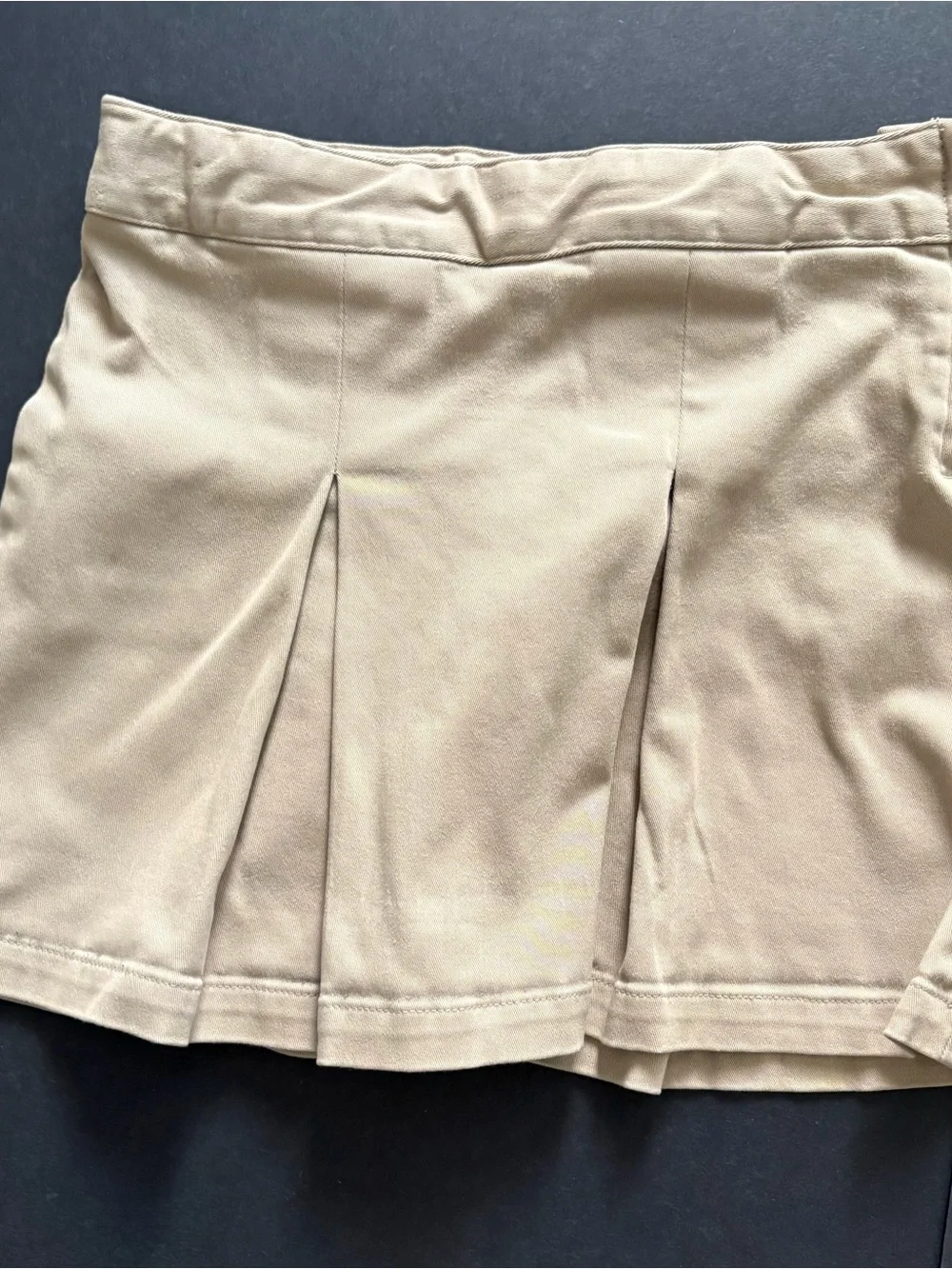Kids Pleated Uniforms Skort Set - Navy and Beige Sz 5T